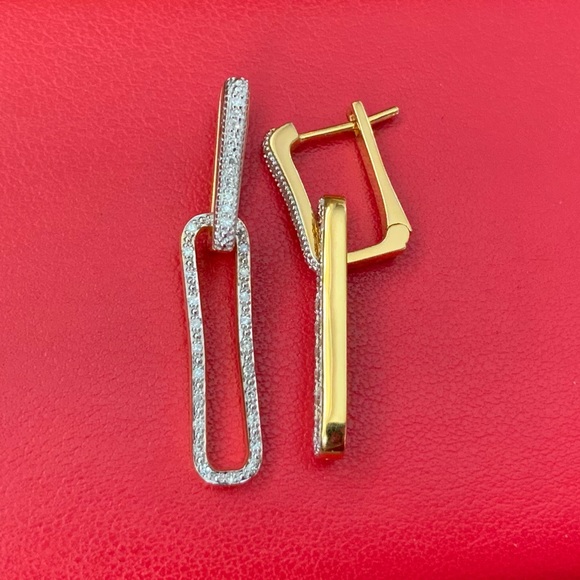 Monica Vinader Alta Capture Diamond Earrings - Picture 5 of 13